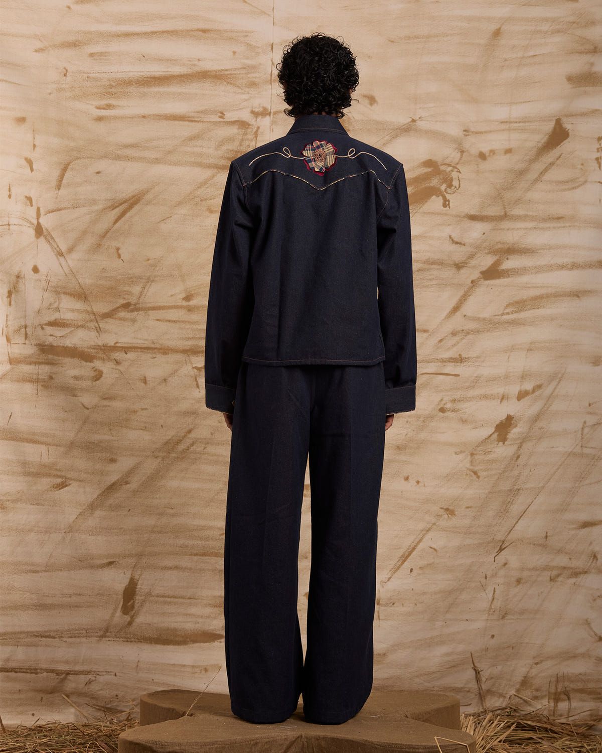 Hibiscus Hand Embroidered Jacket - image 4