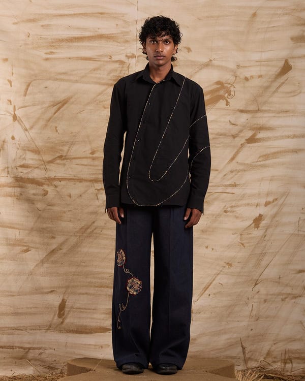 ERODE — Evergreen Shirt - Black Checks