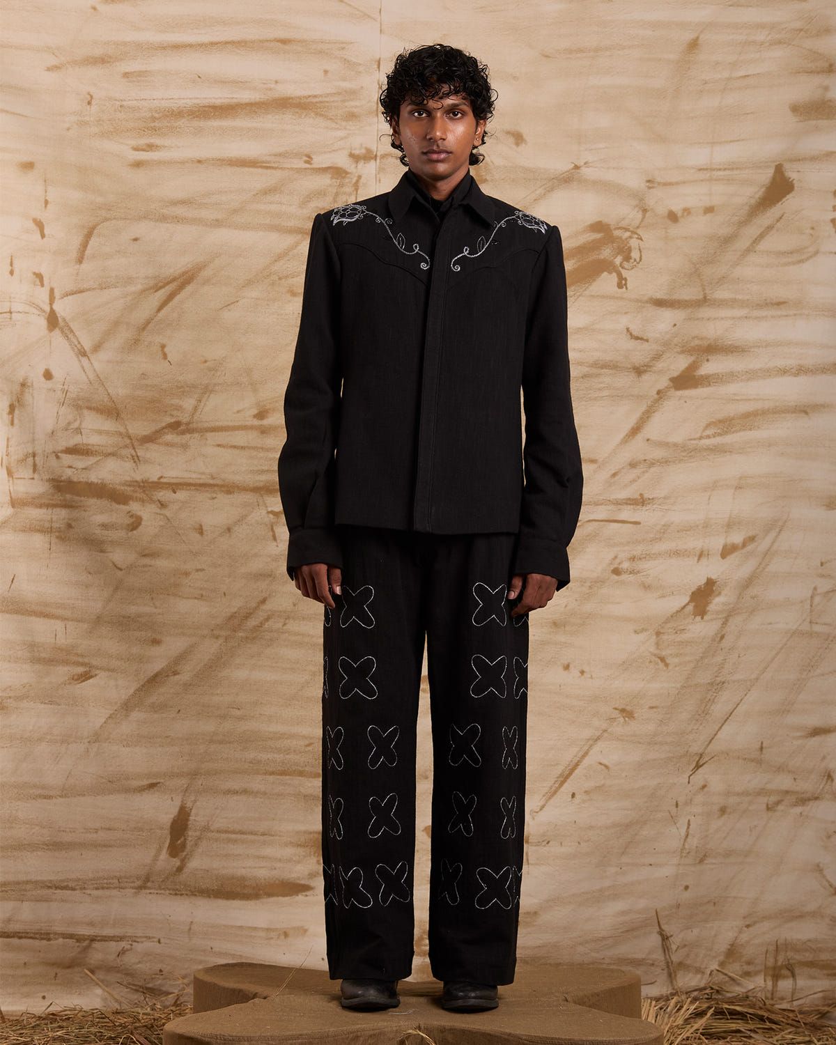 Roses Hand Embroidered Blazer - image 2