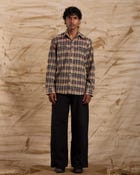 Taalam Roses Embroidered Shirt - Blue view 2