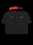 The Burning Heart Oversized Twin Tees (Black) • Custom view 1