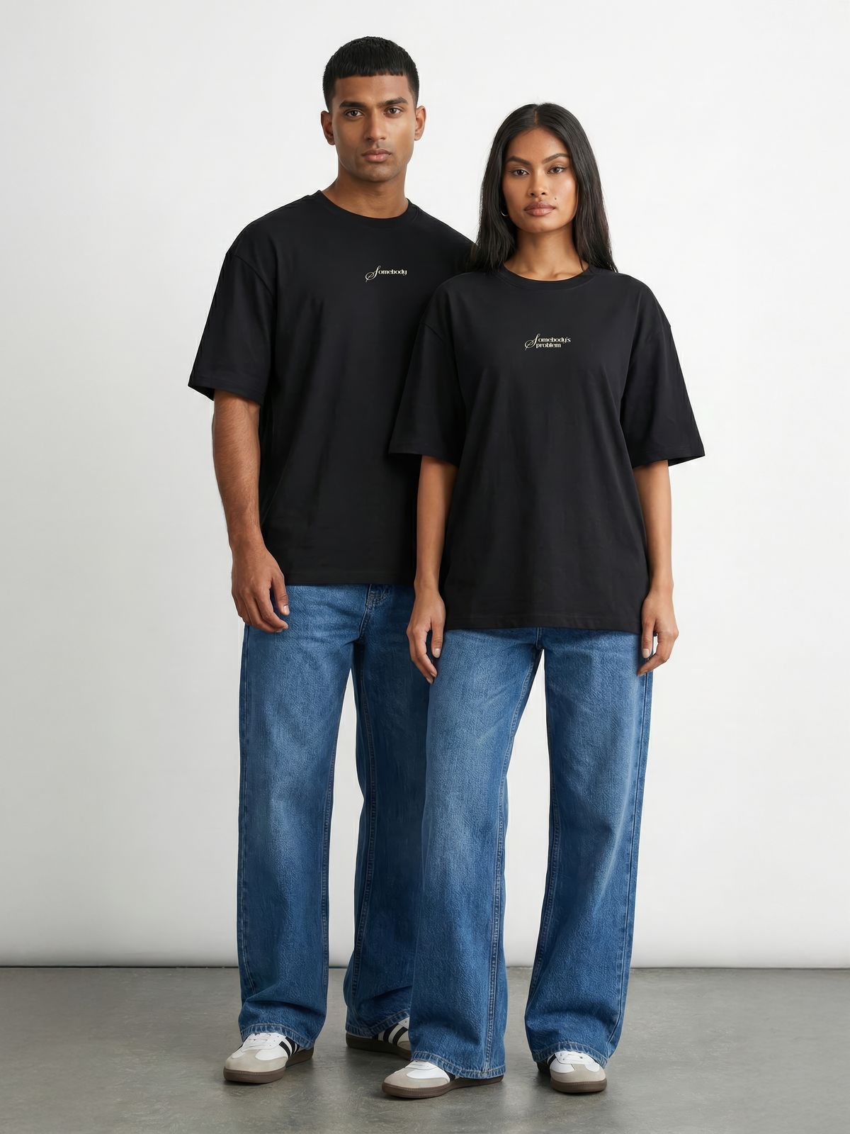 The Burning Heart Oversized Twin Tees (Black) • Custom - image 2