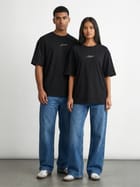 The Burning Heart Oversized Twin Tees (Black) • Custom view 2