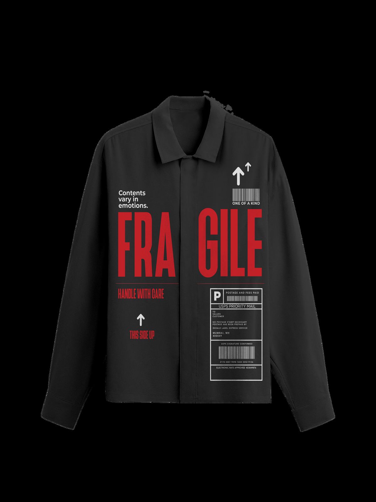The Fragile Shirt - Men (Black) - image 1