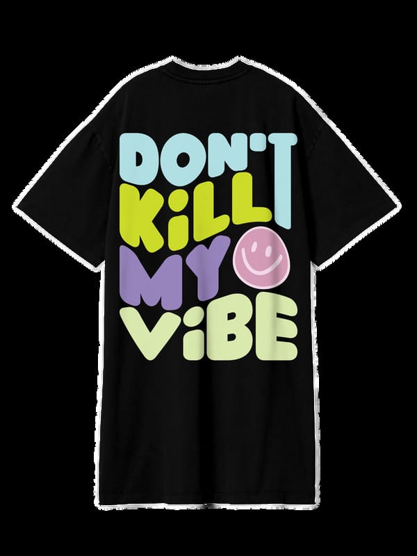 Exhale Label — The Vibe • T-Dress - Black