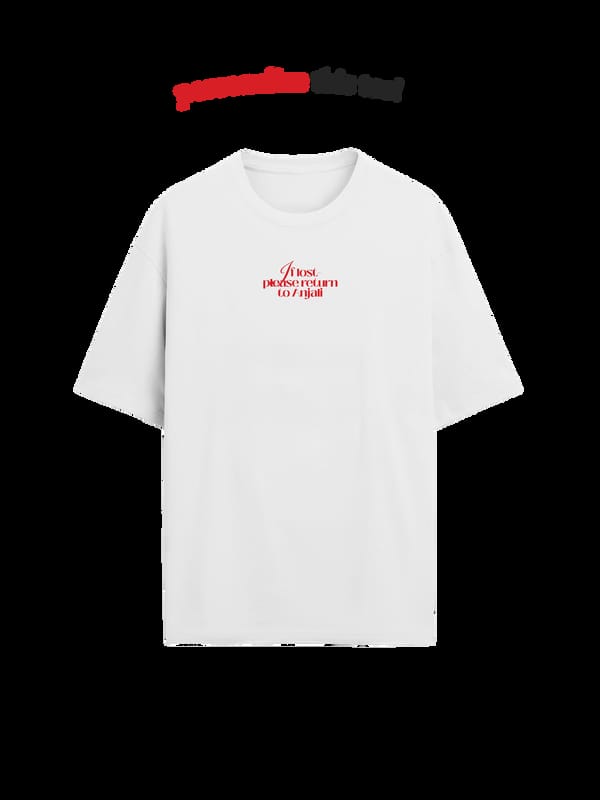 Exhale Label — The Lost Heart Oversized Tee • Custom