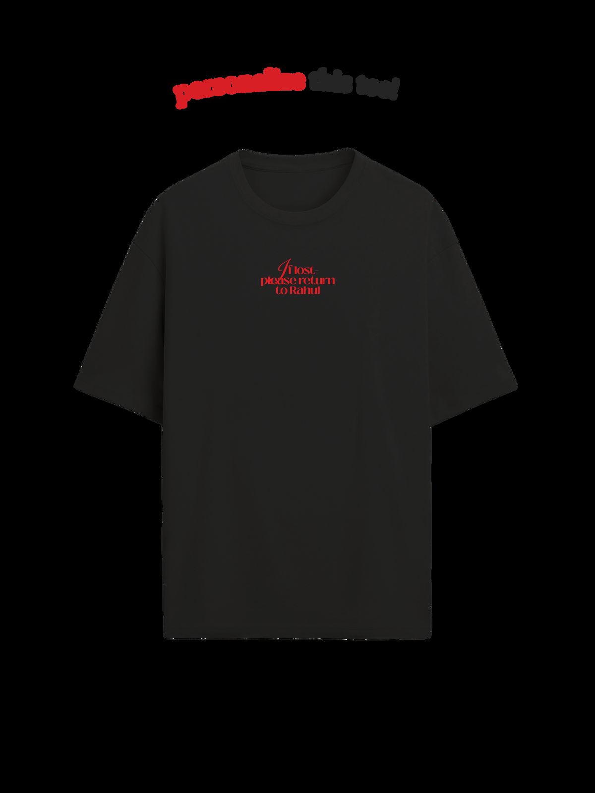 The Lost Heart Oversized Tee • Custom - image 3