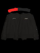 The Burning Heart Twin Sweatshirts (Black) • Custom view 1