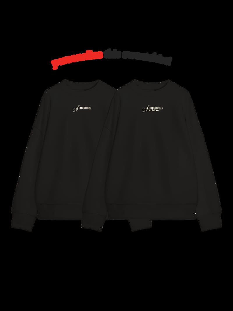 The Burning Heart Twin Sweatshirts (Black) • Custom