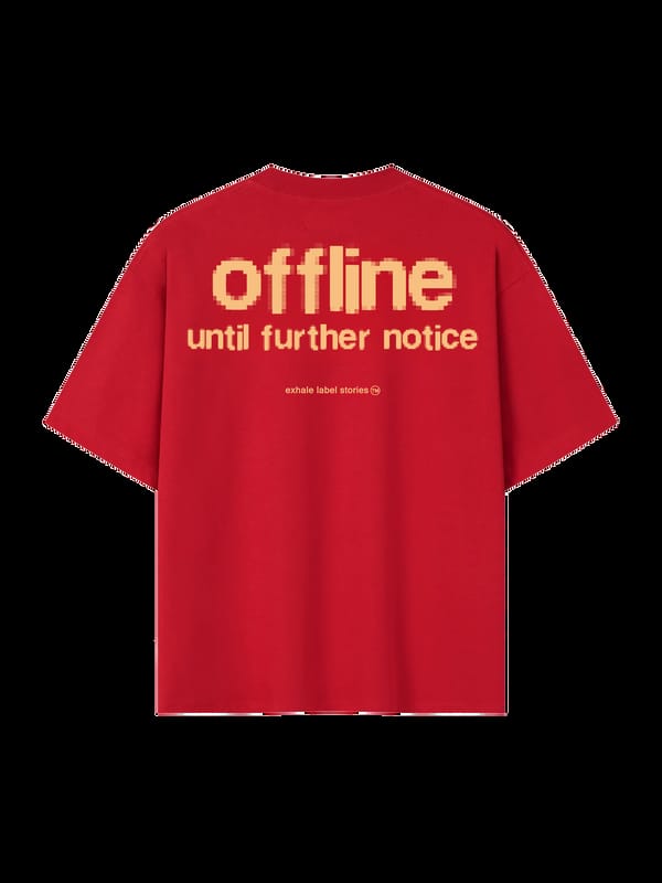 Exhale Label — The Offline Tee - Red (Women)