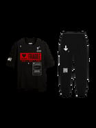 The Fragile Tee-Jogger Set (Black) view 1