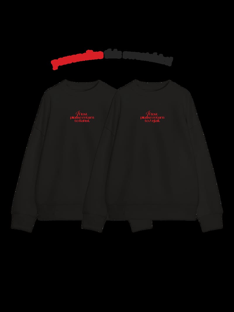 The Lost Heart Twin Sweatshirts (Black) • Custom