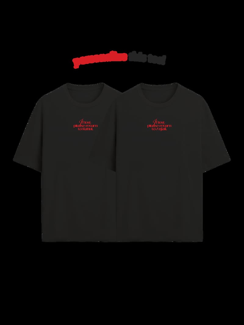 The Lost Heart Oversized Twin Tees (Black) • Custom