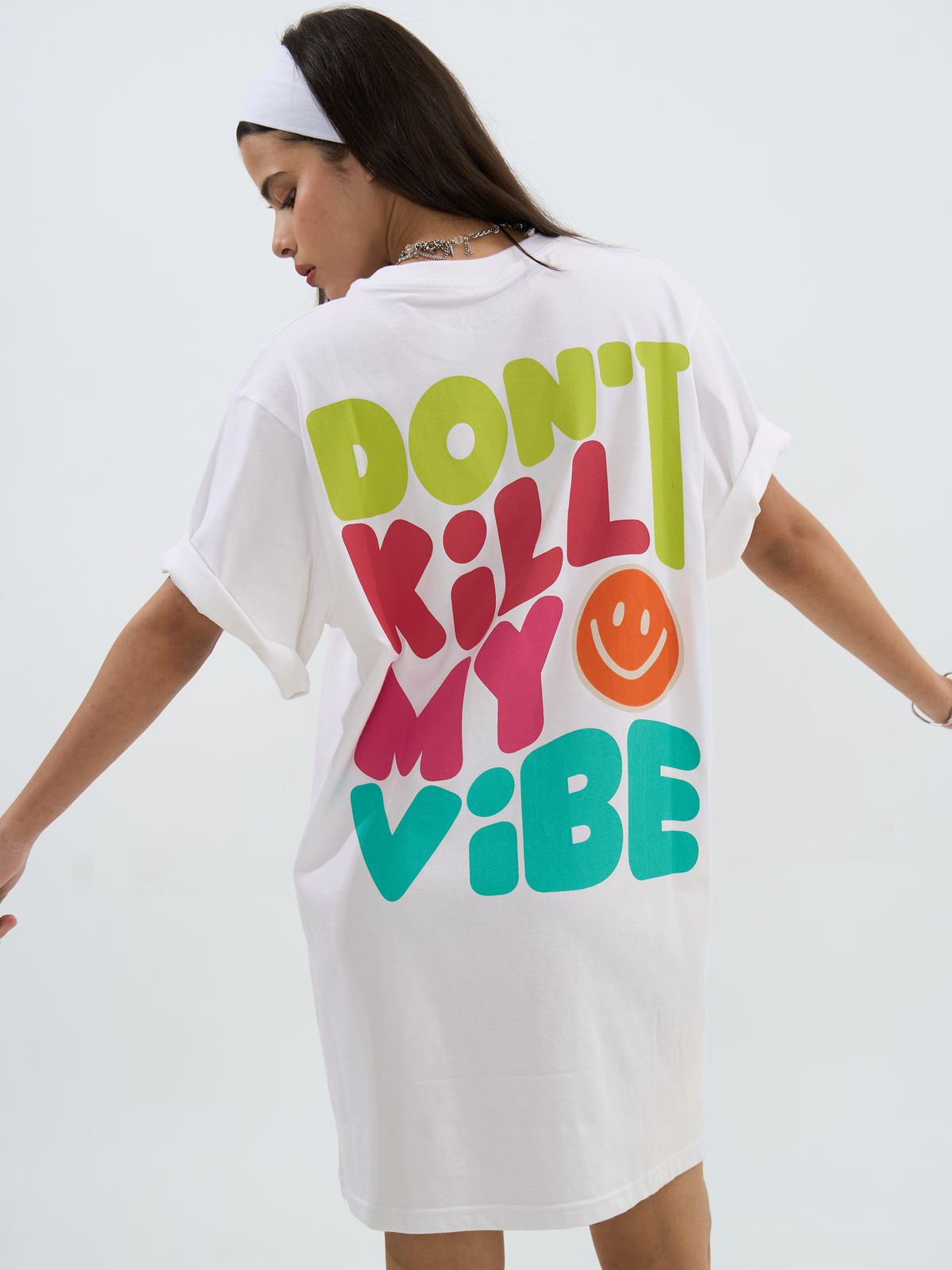 The Vibe • T-Dress - White - image 5