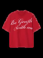 The Gentle Cursive Tee - Red view 1