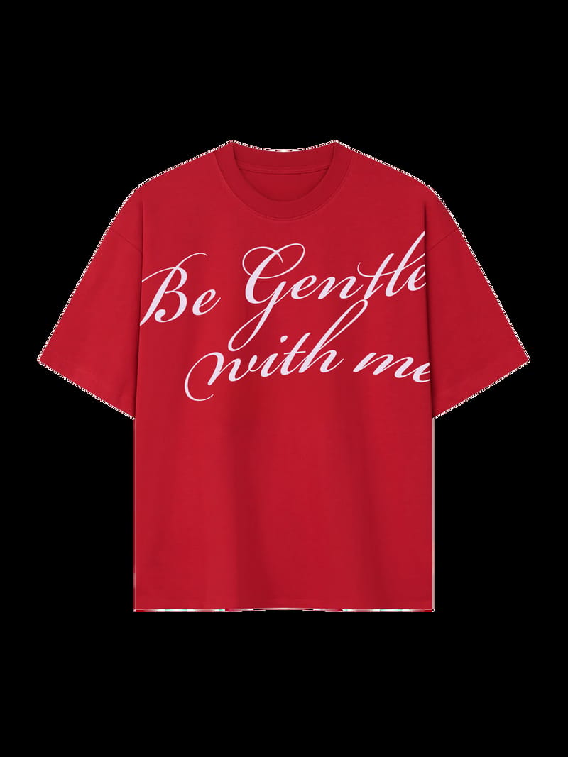 The Gentle Cursive Tee - Red