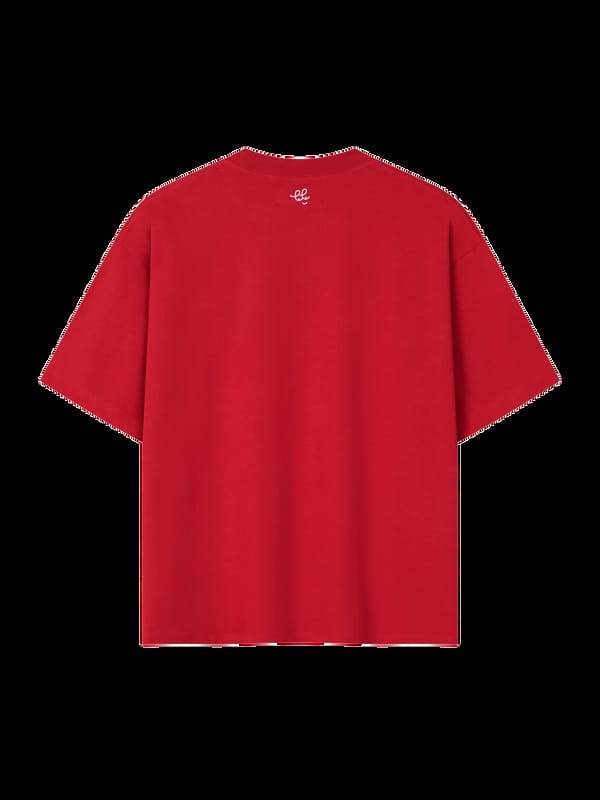 Exhale Label — The Gentle Cursive Tee - Red