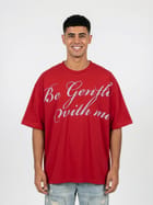 The Gentle Cursive Tee - Red view 3