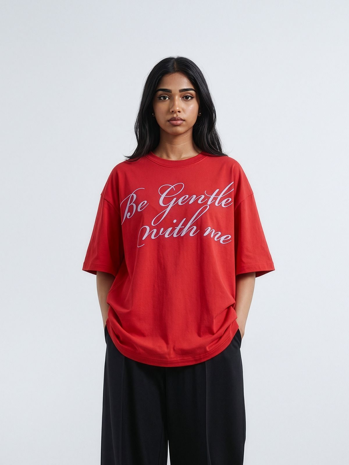 The Gentle Cursive Tee - Red - image 5