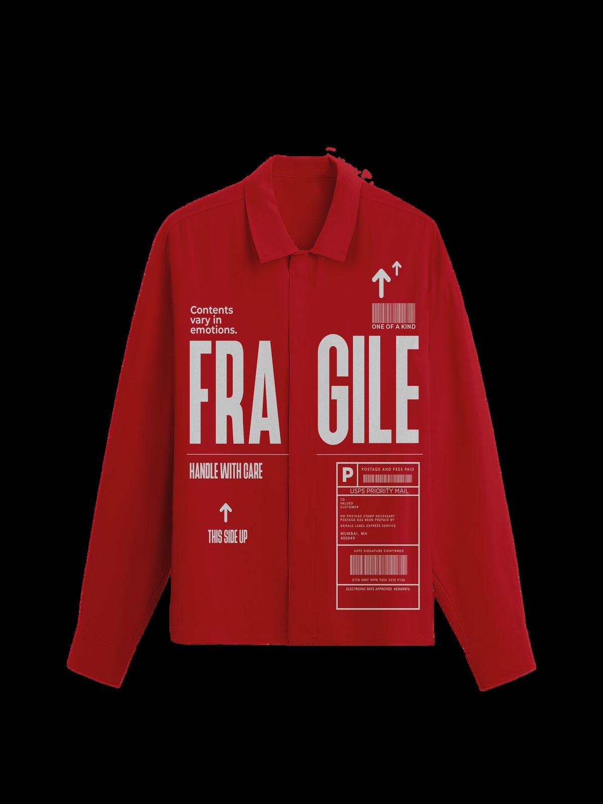 The Fragile Shirt - Men (Red) - image 1