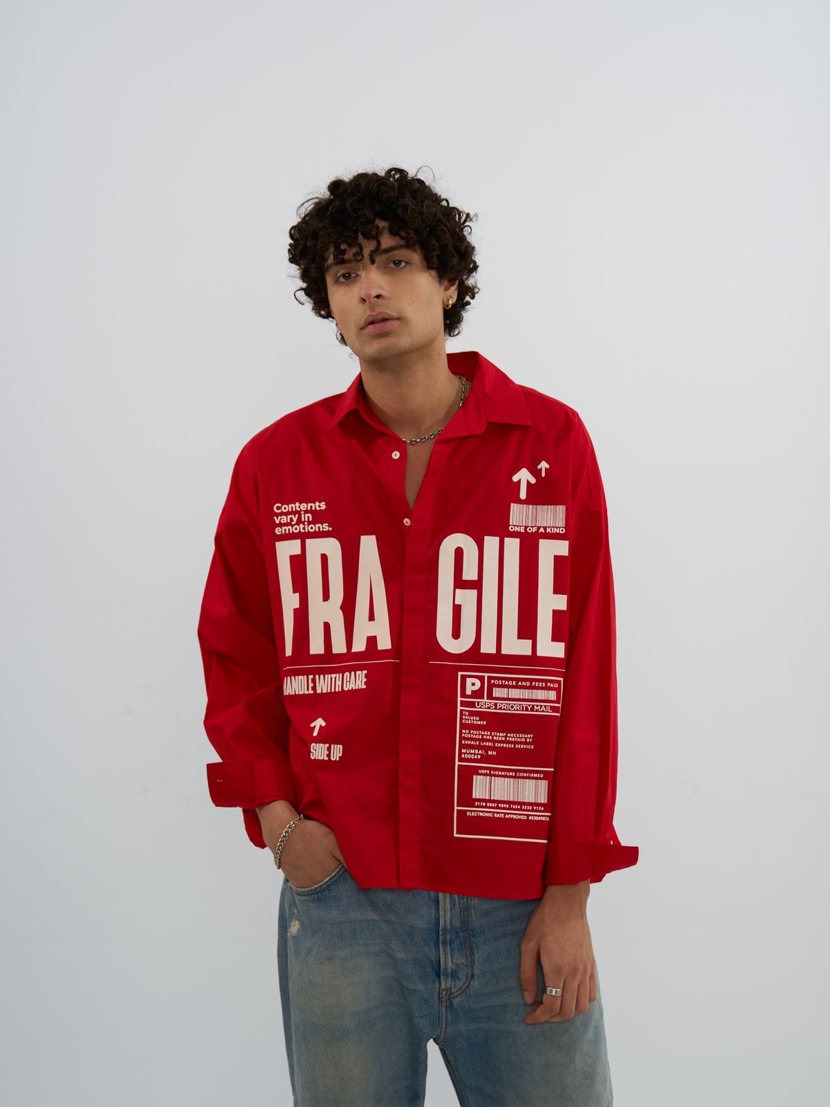 The Fragile Shirt - Men (Red) - image 5