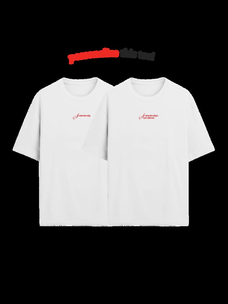 The Burning Heart Oversized Twin Tees (White) • Custom