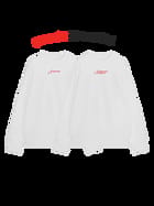The Burning Heart Twin Sweatshirts (White) • Custom view 1