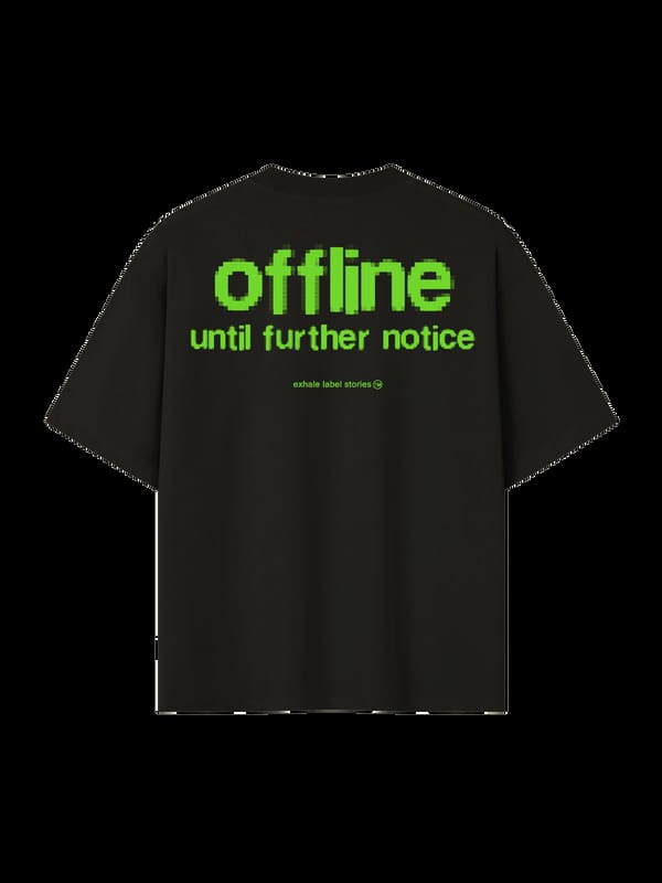 Exhale Label — The Offline Tee - Black