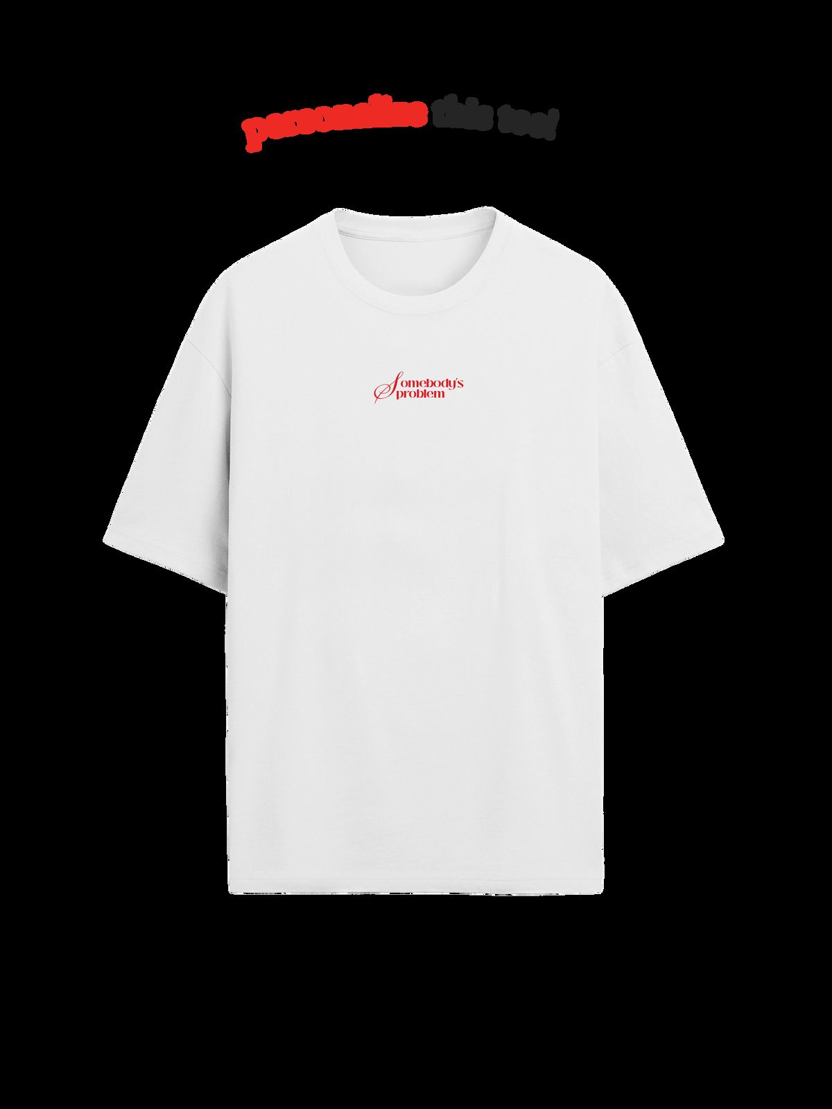 The Burning Heart Oversized Tee • Custom - image 1