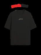 The Burning Heart Oversized Tee • Custom view 4