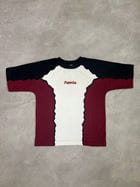 HEXA TEE: MAROON/BLACK/WHITE view 1