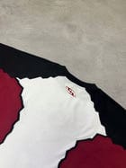 HEXA TEE: MAROON/BLACK/WHITE view 3