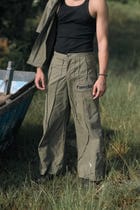 ASTRA TROUSERS: OLIVE GREEN view 4