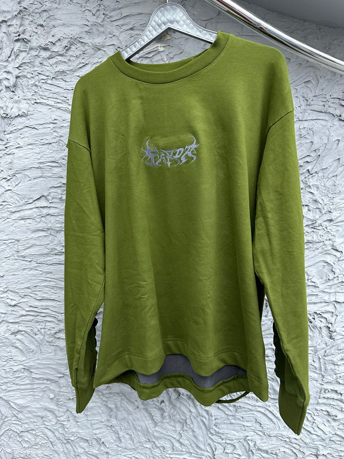 EXO SWEATSHIRT: OLIVE GREEN/GRAY - image 2