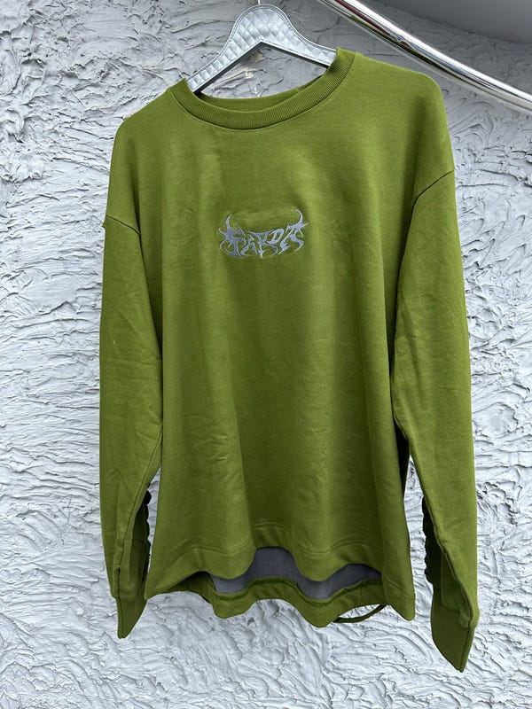 Farda — EXO SWEATSHIRT: OLIVE GREEN/GRAY
