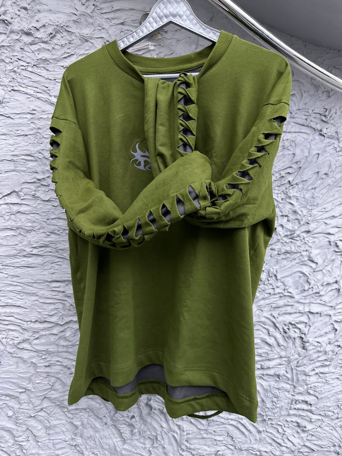 EXO SWEATSHIRT: OLIVE GREEN/GRAY - image 3