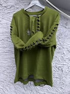 EXO SWEATSHIRT: OLIVE GREEN/GRAY view 3