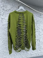 EXO SWEATSHIRT: OLIVE GREEN/GRAY view 5