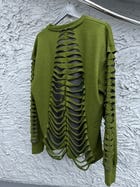 EXO SWEATSHIRT: OLIVE GREEN/GRAY view 9