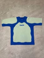 COUPLET TEE: MINT/ROYAL BLUE view 1