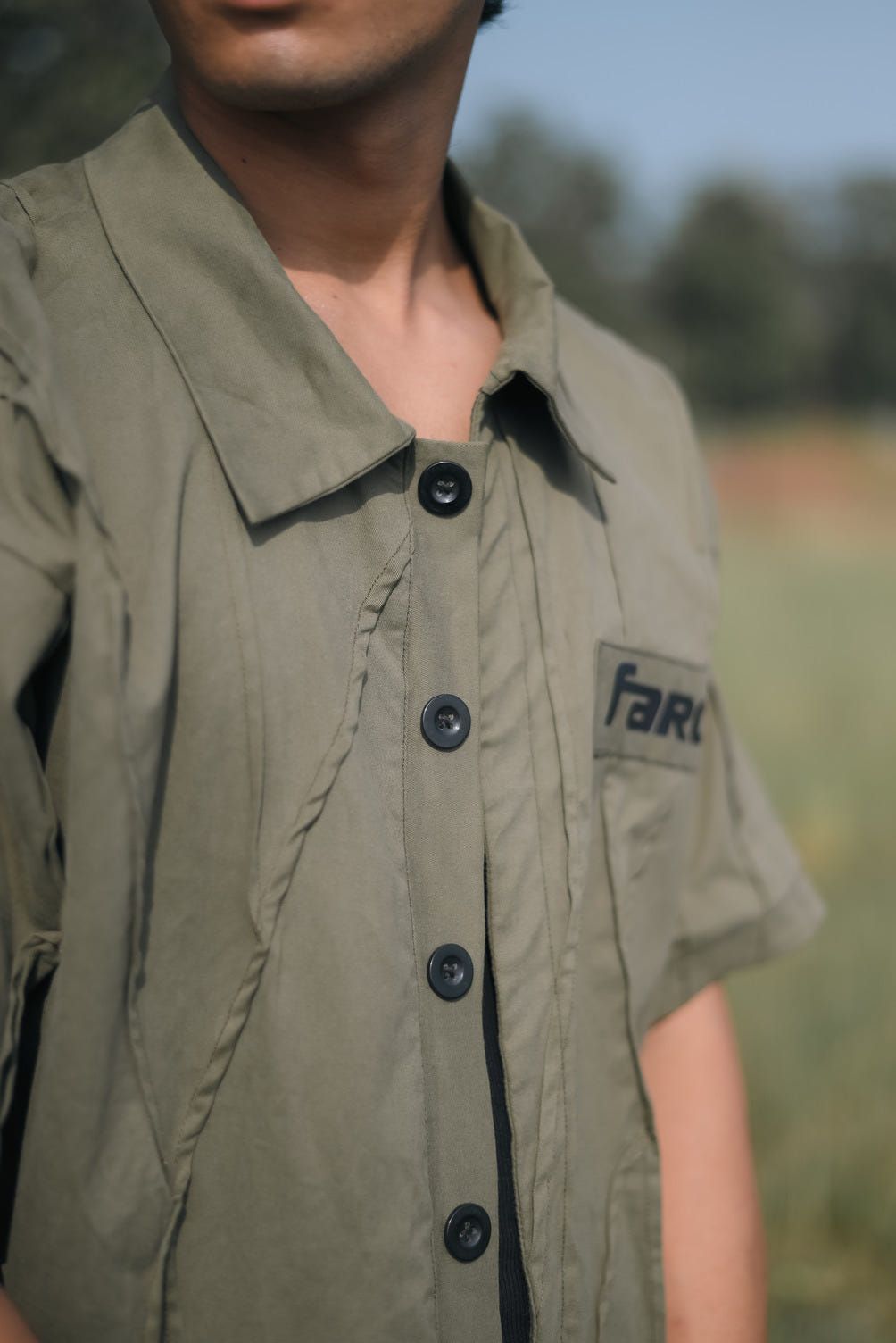 ASTRA SHIRT: OLIVE GREEN - image 3