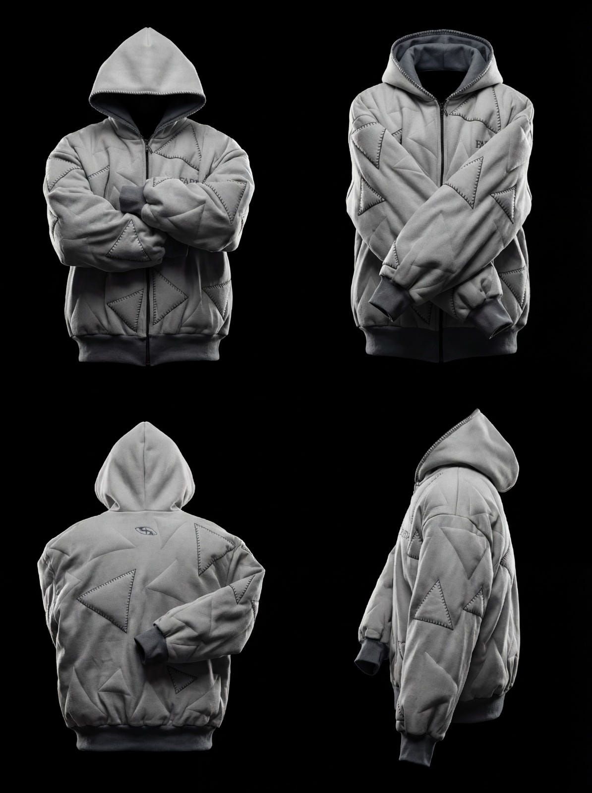 AVIO HOODIE: LIGHT GRAY - image 12