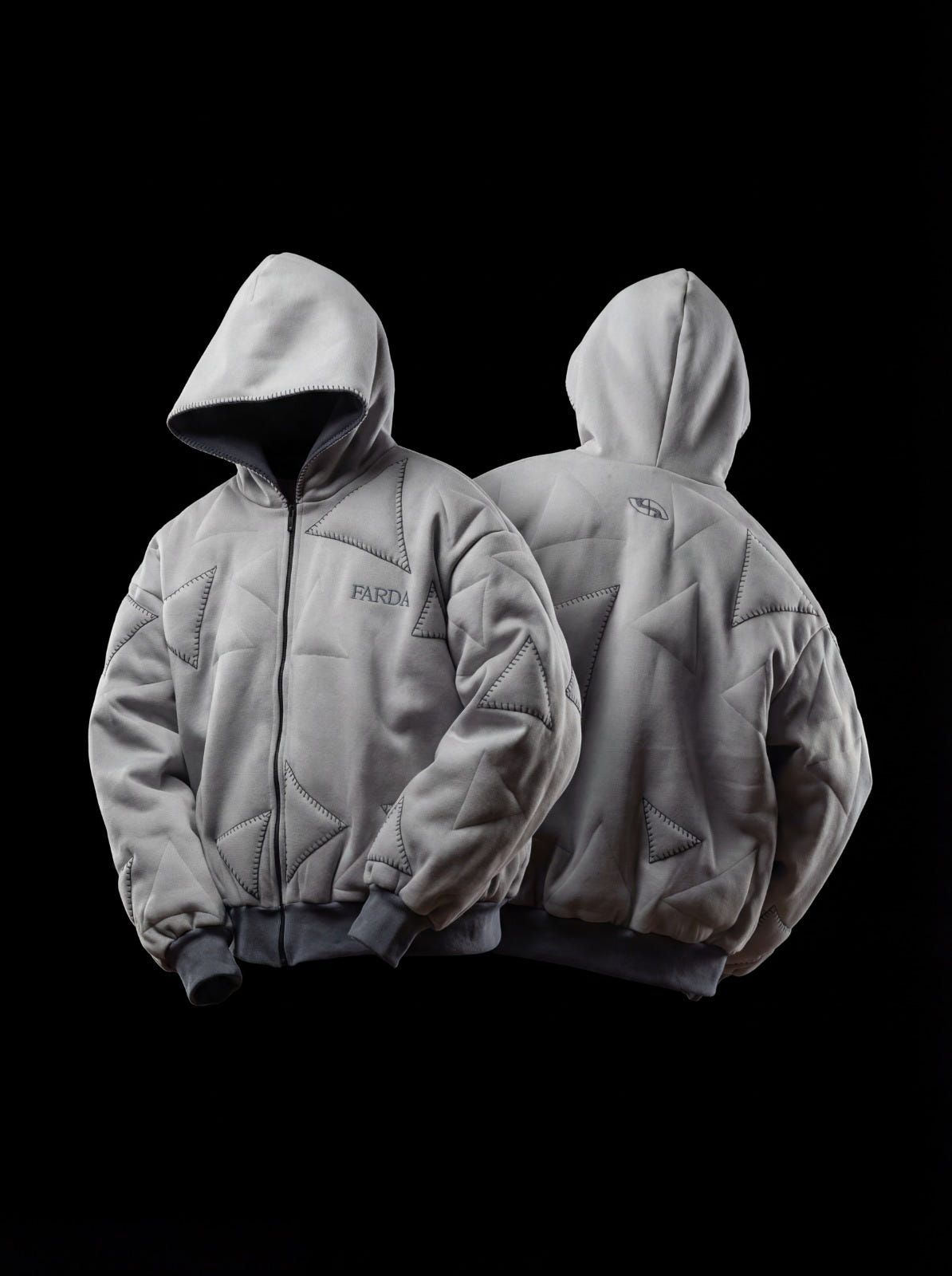AVIO HOODIE: LIGHT GRAY - image 2