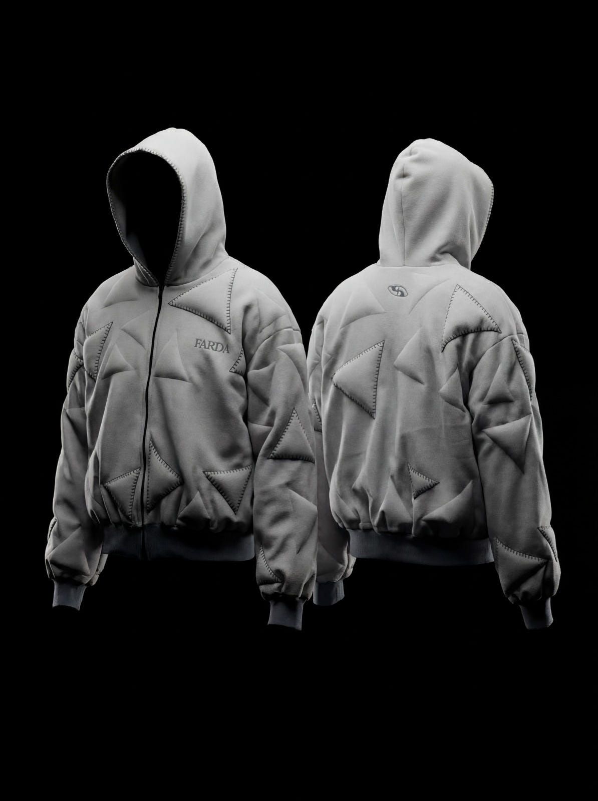 AVIO HOODIE: LIGHT GRAY - image 4