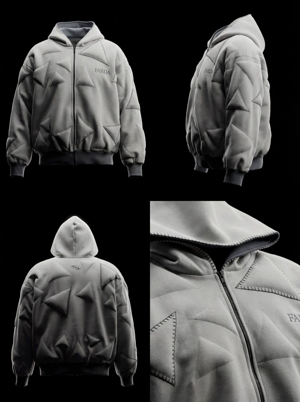 AVIO HOODIE: LIGHT GRAY - image 5