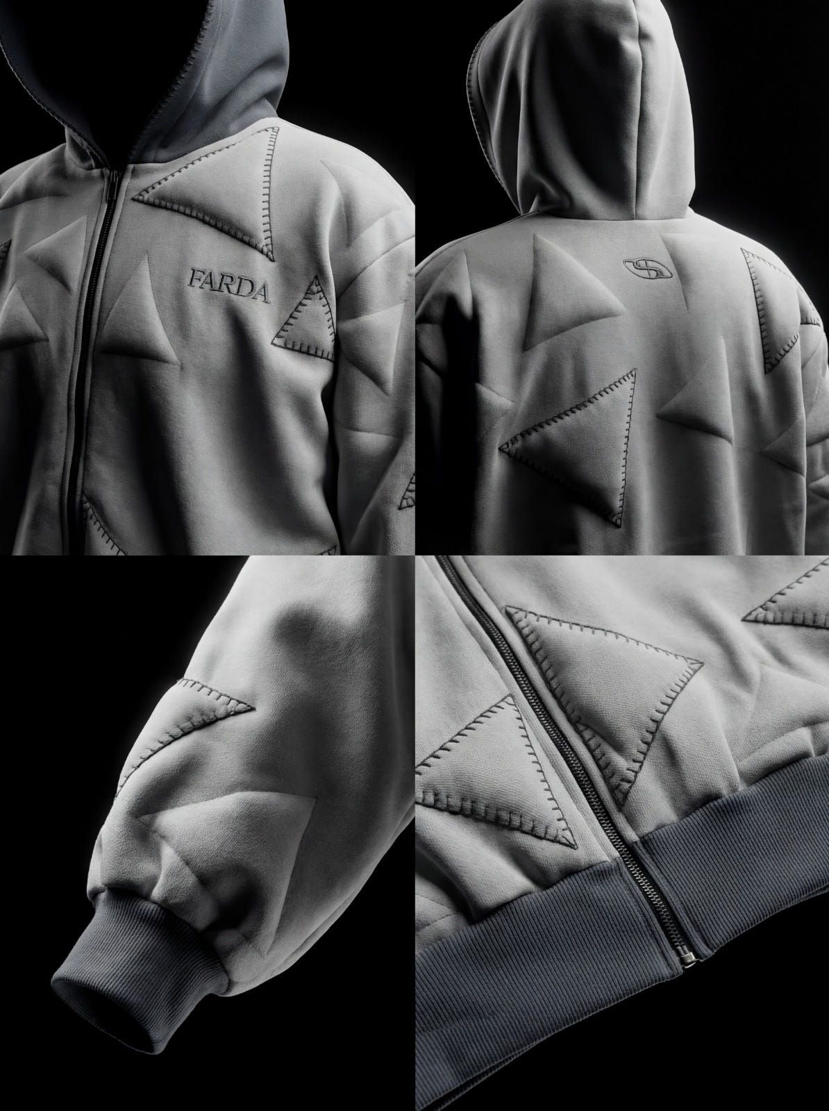 AVIO HOODIE: LIGHT GRAY - image 6