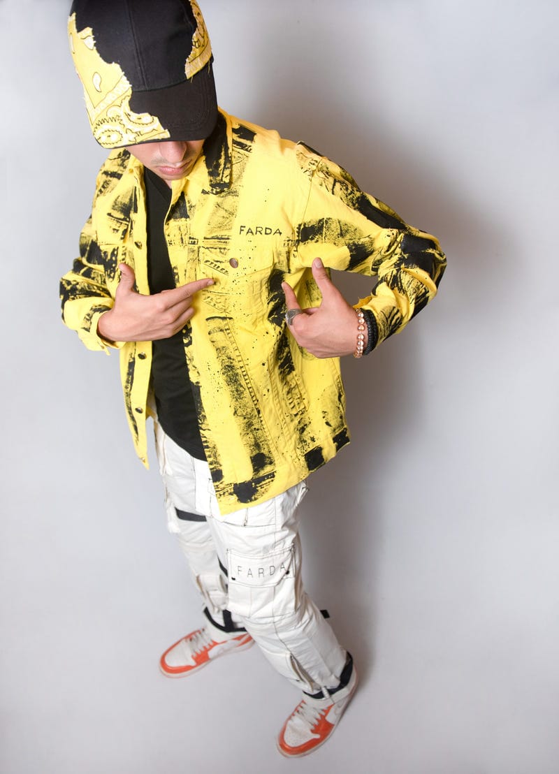 BODAK YELLOW HANDPAINTED JACKET