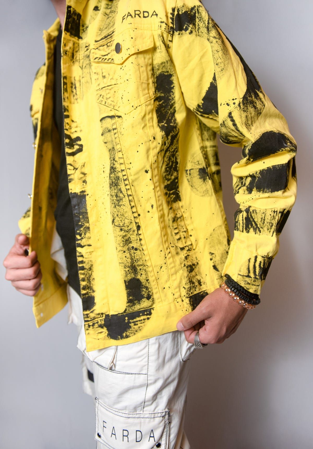 BODAK YELLOW HANDPAINTED JACKET - image 4