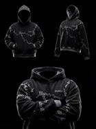 CHASM HOODIE: BLACK SNOWFLAKE (UNISEX) view 5