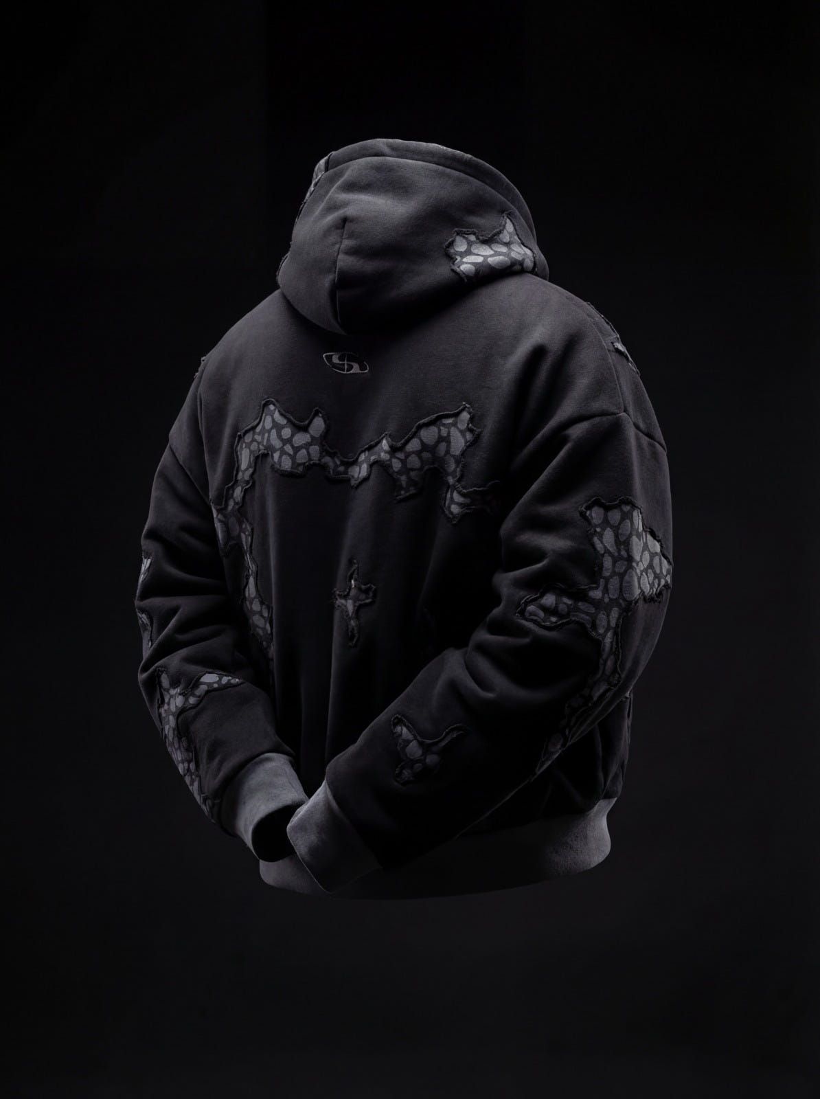 CHASM HOODIE: BLACK SNOWFLAKE (UNISEX) - image 6